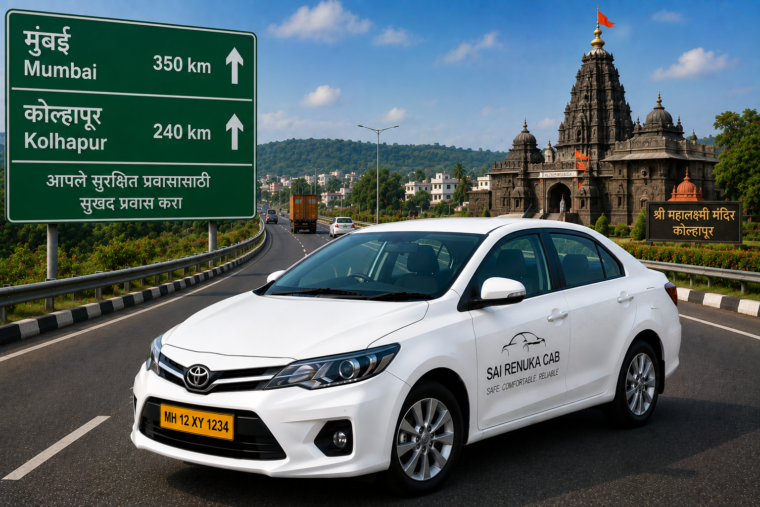 Mumbai to Kolhapur Cab