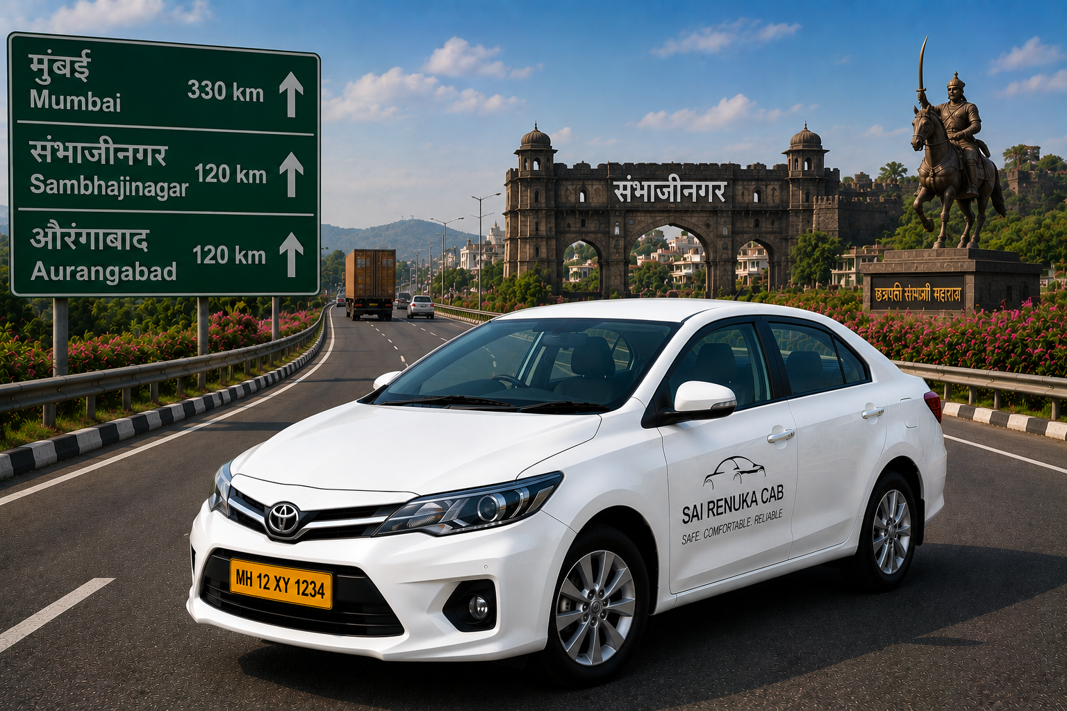Mumbai to Sambhajinagar Cab