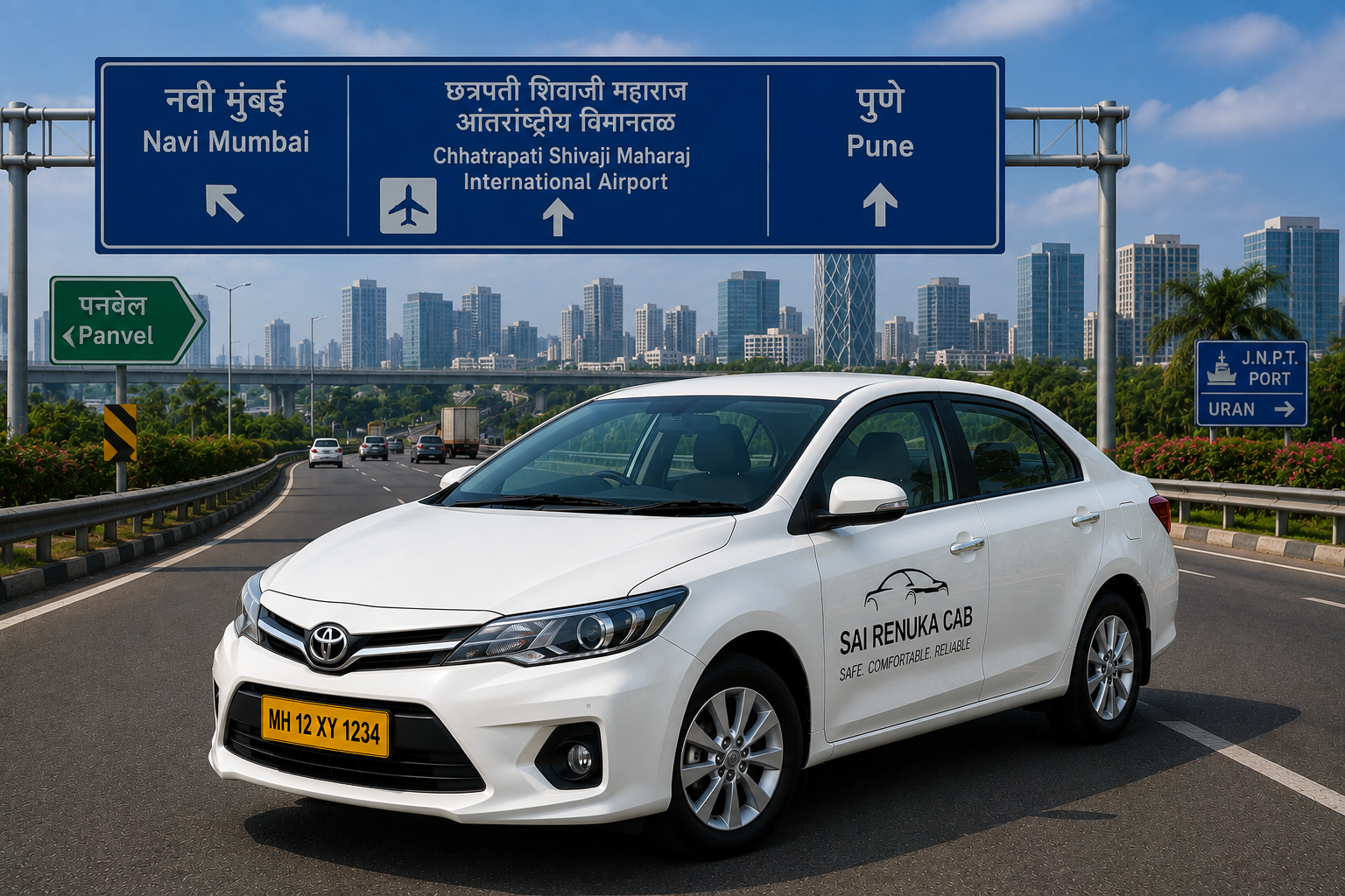 Navi Mumbai Airport to Pune Cab